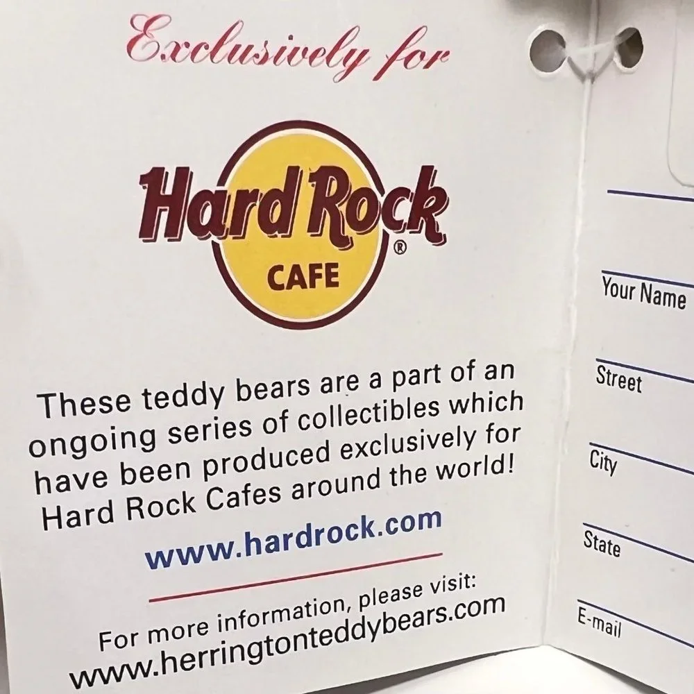 Hard Rock Cafe Madrid Herrington Teddy Bear Matador 10